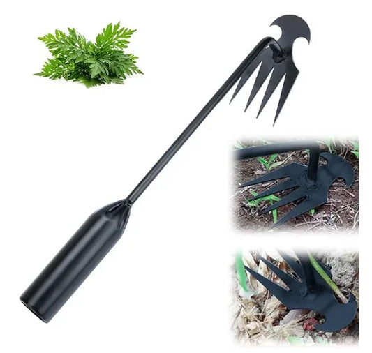 4 Tooth Manganese Steel for Gardening Backyard Farm Garden Weed Pulling Tool Uprooting Weeding Tool Weed Puller Tool
